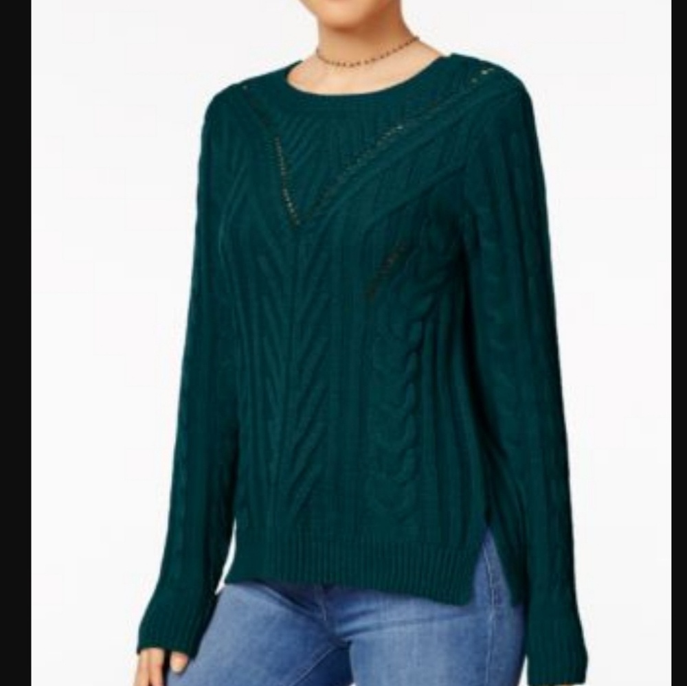 Cable knit sweater